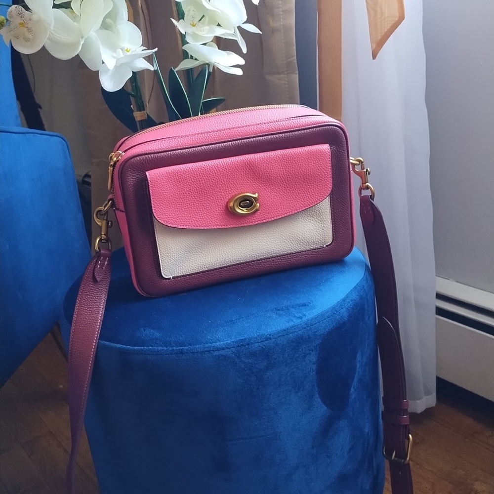 Coach Pink and Cream Crossbody Bag